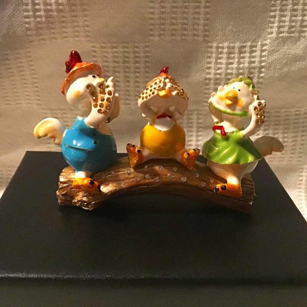 Keren Kopal Three Ducks DX1427 Trinket Box